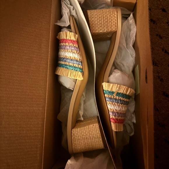 J.Crew Raffia mules US 9 NIB - Picture 4 of 5